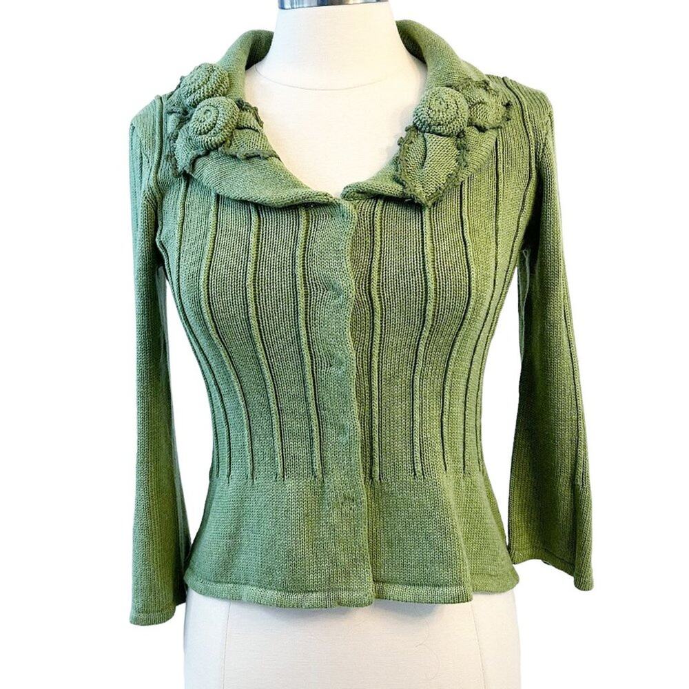 Cabi 871 Rosette Cardigan Sweater XS